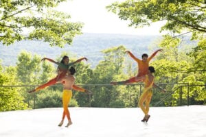 Dancers perform at Jacob's Pillow in Western Massachusetts.