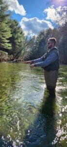 Fly fishing at Swift River, photo courtesy of Douglas Whitham
