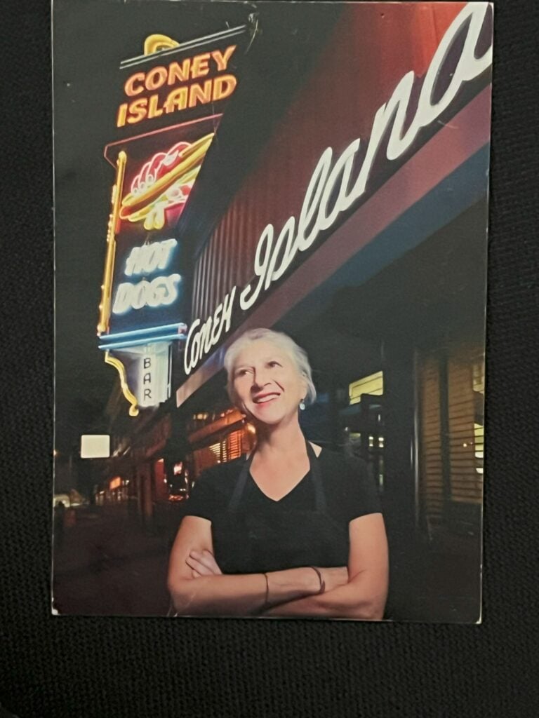 Kathryn Tsandikos of George's Coney Island Hot Dogs in Worcester.